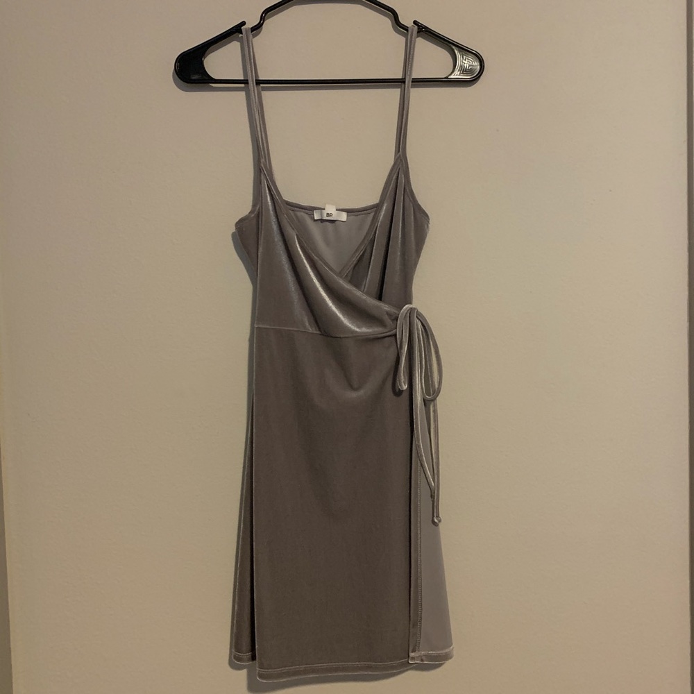 Cute velvet wrap dress.